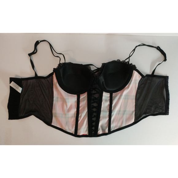 Delicates Plaid Corset Lingerie 36B - Picture 5 of 6